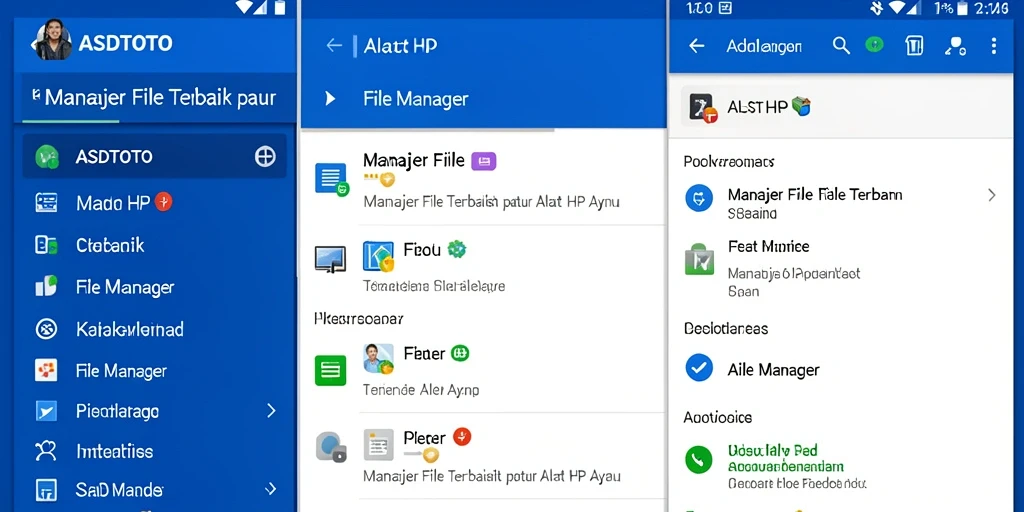 Screenshot antarmuka aplikasi ASDTOTO menunjukkan fitur manajer file yang efisien.