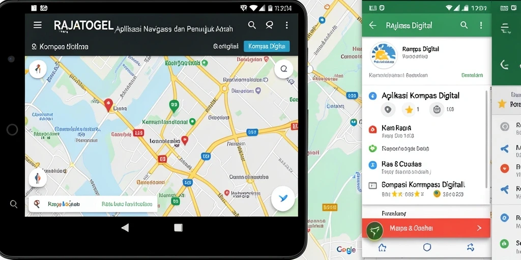 Tampilan antarmuka RAJATOGEL dengan fitur Kompas Digital yang intuitif.