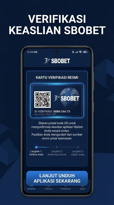 Tampilan kanal resmi sbobet